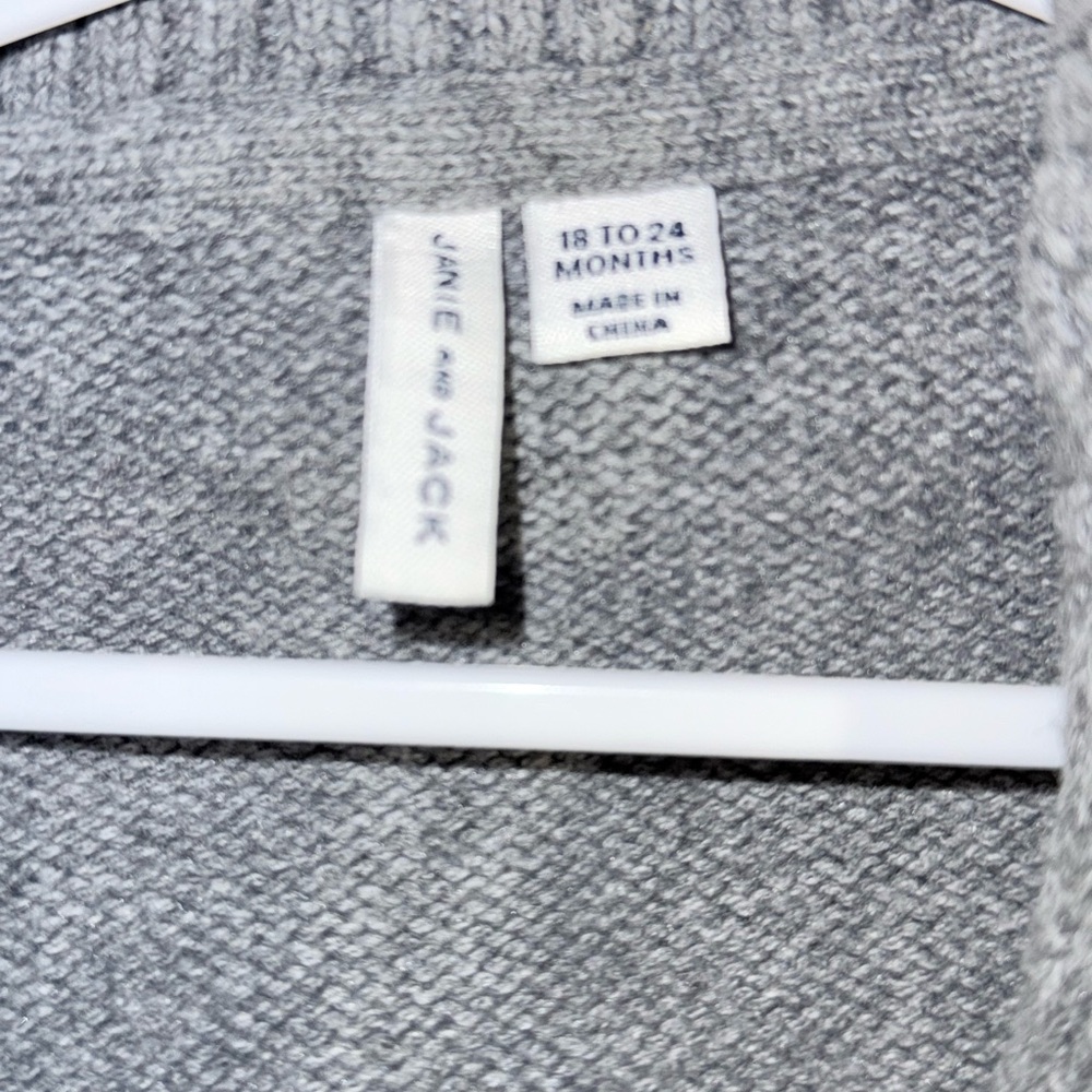 Janie and Jack Gray Boys Sweater - Picture 3 of 5